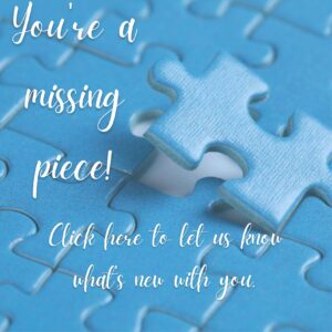 You're a missing piece web graphic
