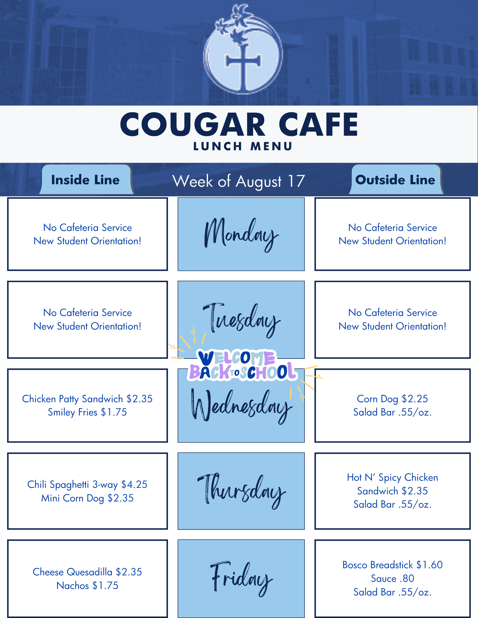 8-17 Lunch Menu