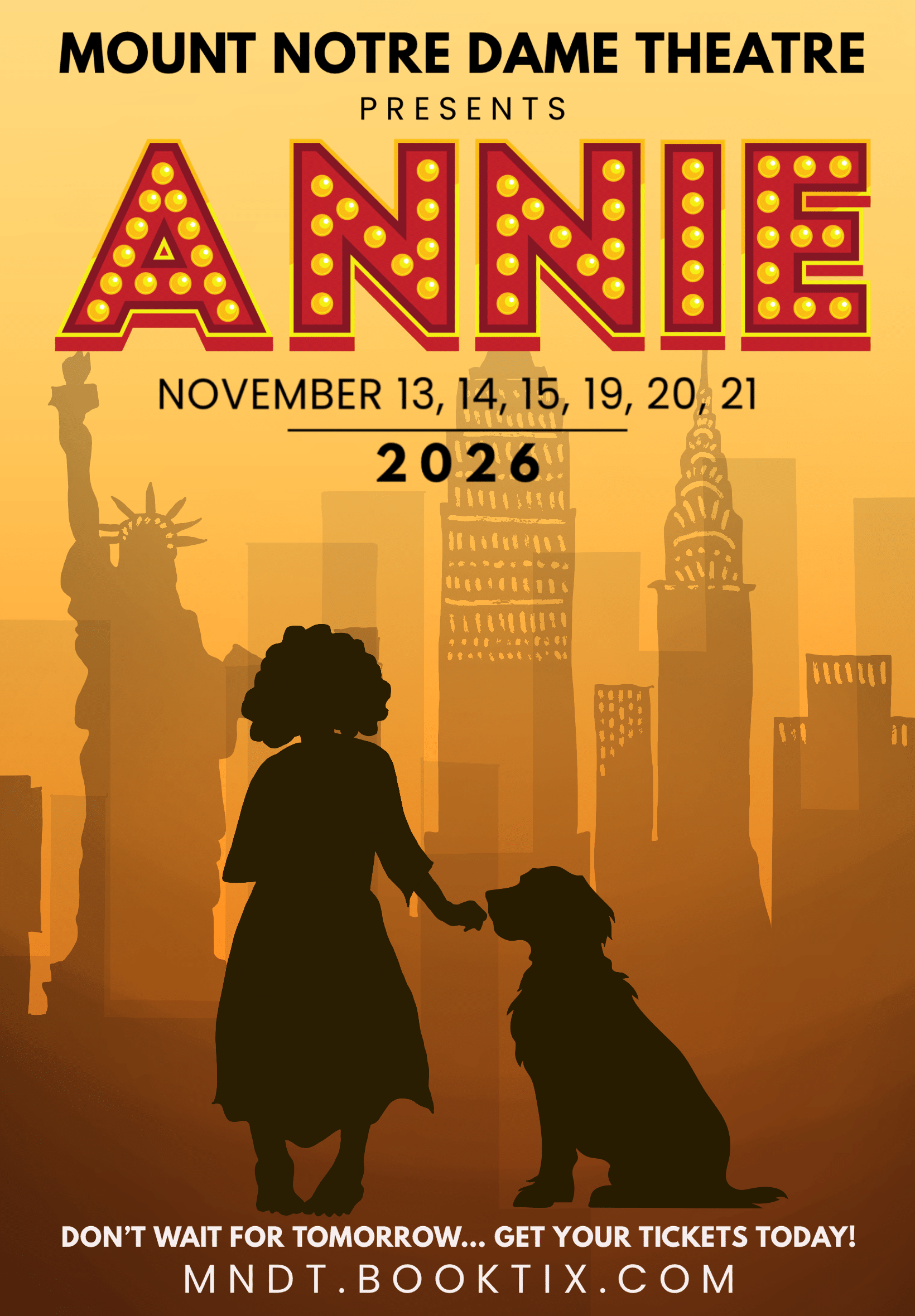 MNDT Annie Show Poster